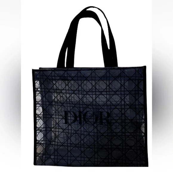 Dior limited edition Black mesh Tote Bag new - Picture 4 of 9